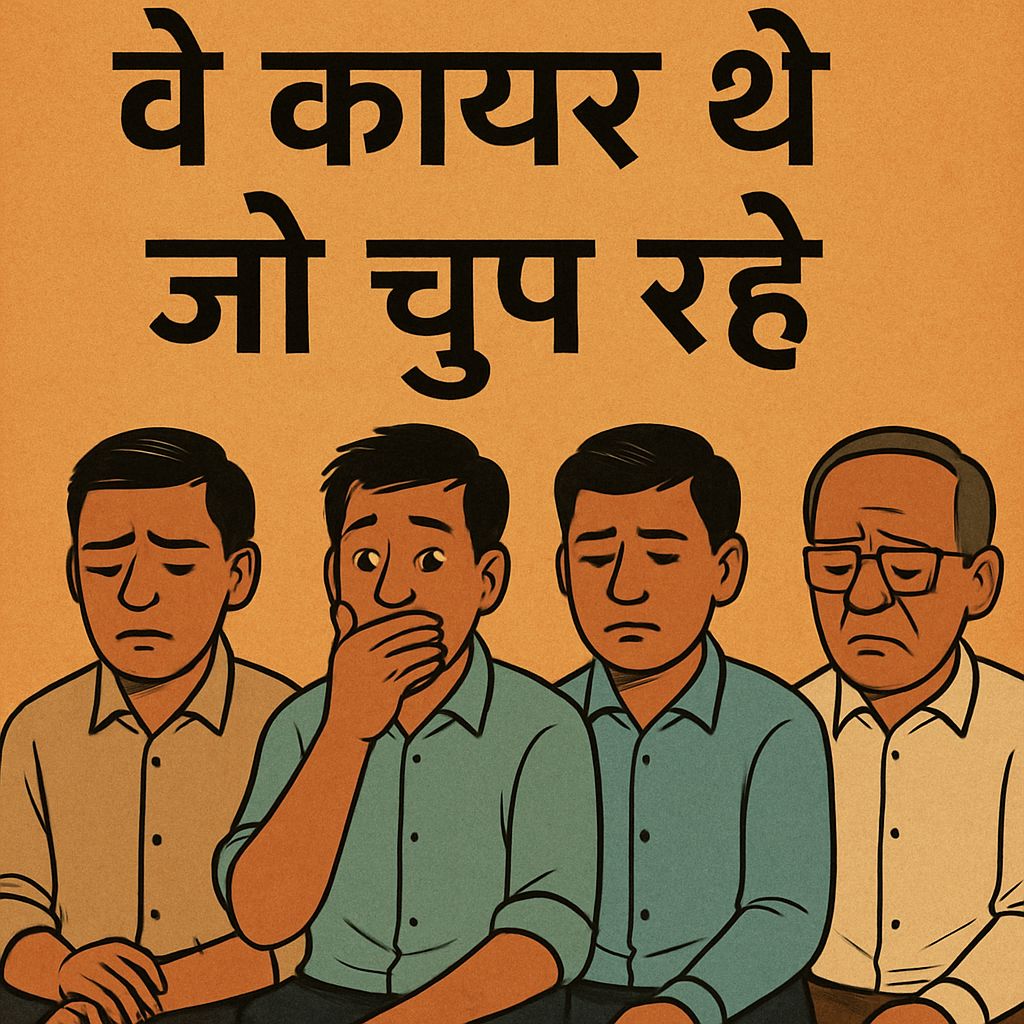 वे कायर थे जो चुप रहे