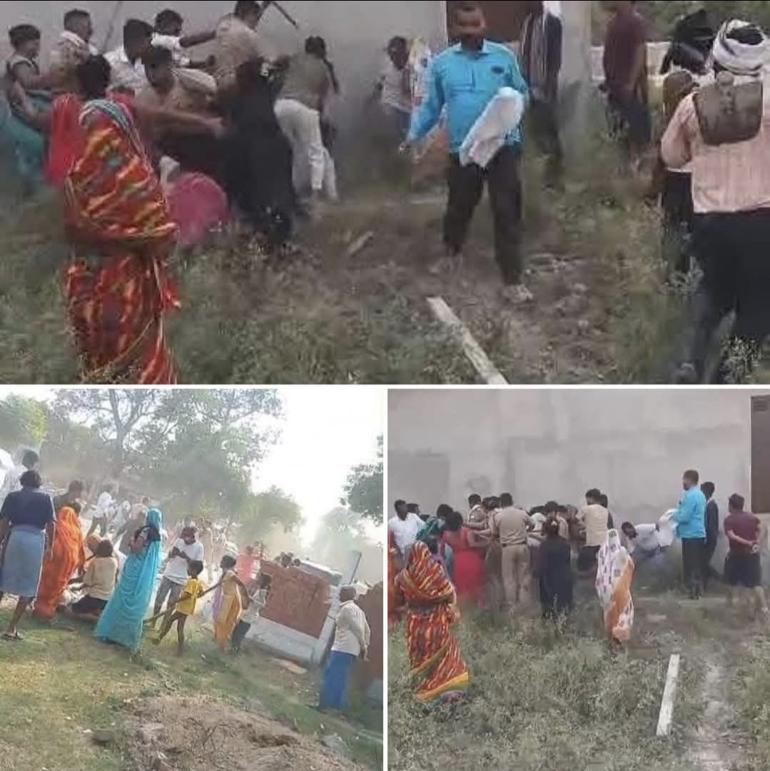 चकमार्ग की पैमाइश करने पहुंची राजस्व टीम पर हुआ हमला, पुलिस और टीम को जान बचाकर भागना पड़ा