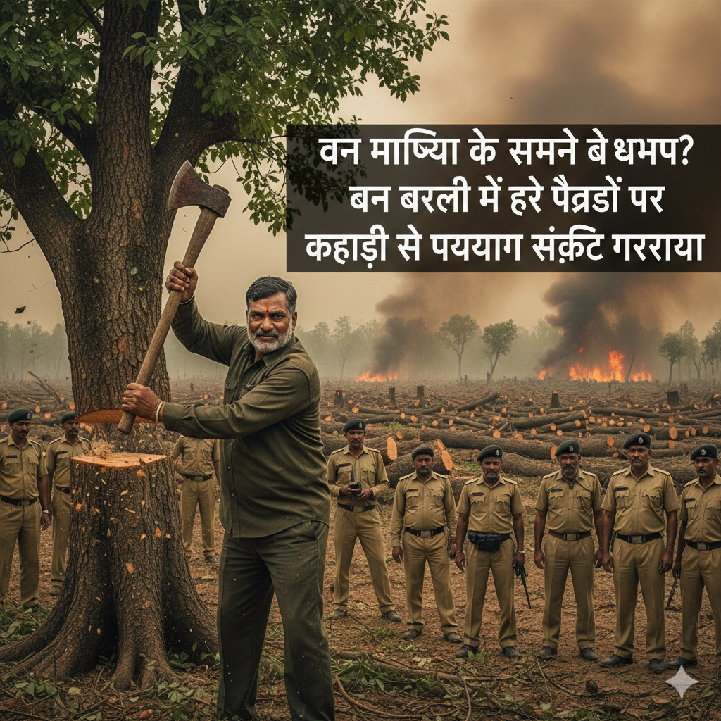 वन माफिया के सामने क्यों बेअसर है वन विभाग? रायबरेली में हरे पेड़ों पर चल रही कुल्हाड़ी से पर्यावरण संकट गहराया